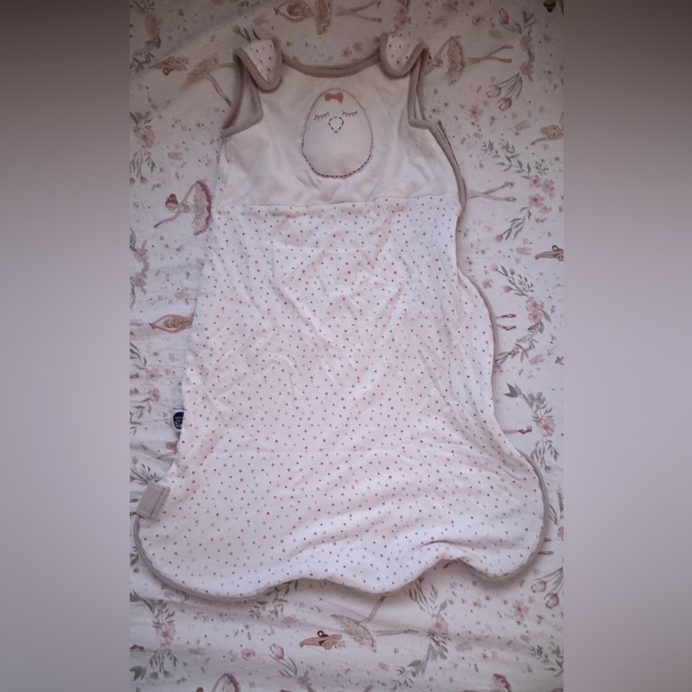 Nested Bean Zen Pink White Owl Sleep Sack Size Medium 6 - 15 Months